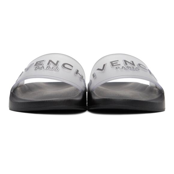 Tuckernuck GIVENCHY SLIDE FLAT SANDALS WHITE/BLACK size 8 - Picture 4 of 10